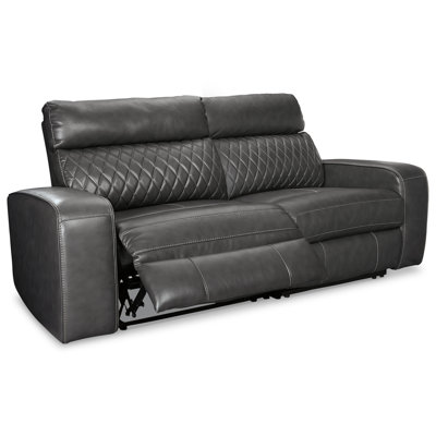 Geoffroy 82'' Faux Leather Power Reclining Loveseat
