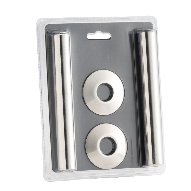 Abbeyville Heating Radiator Pipe Shrouds/Covers /Sleeves & Collars, Nickel, 130mm H x 18mm W x 18mm D