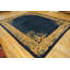 Tapis chameau en laine bleu marine antique
