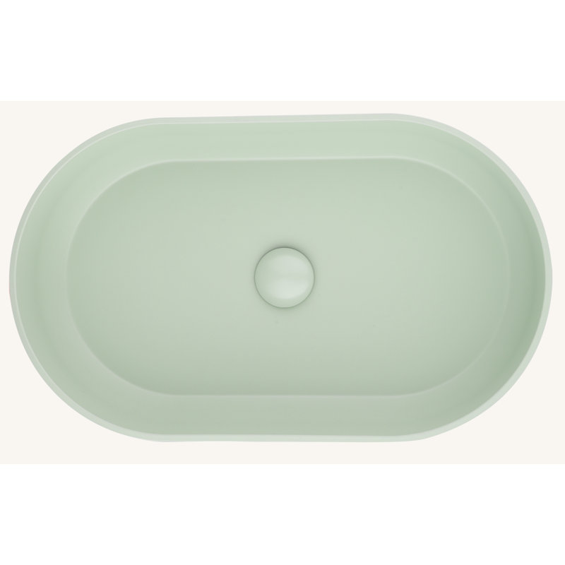 24*14*5.5  Matte Shell  Bathroom Sink, Blue