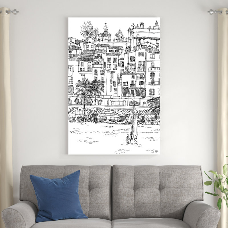 B&W City Scene V, H 48 po x l 32 po x P 1,25 po
