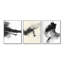 Abstrait à l'encre coulante abstraite - ensemble d'art mural sur toile abstrait noir minimalisme-129012233-129012236