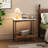 Narrow Slate Side Table With Storage Shelf, Small End Table