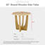 Table d'appoint ronde en bois-81933364