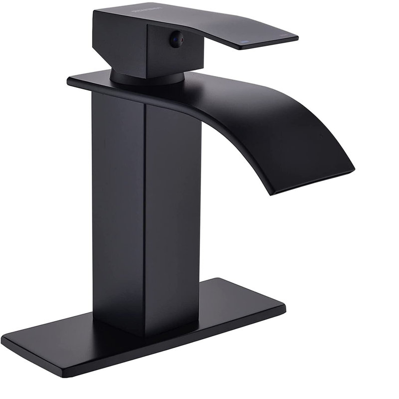Robinet de salle de bain à un trou, Noir