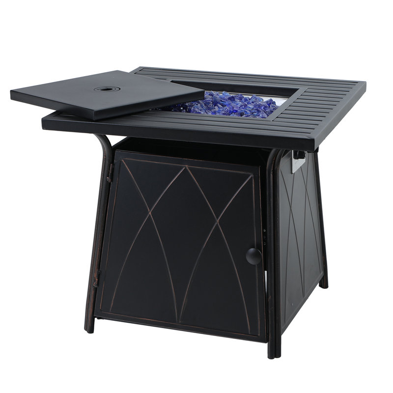 Table de foyer d'extérieur au gaz propane 28 "Alyah