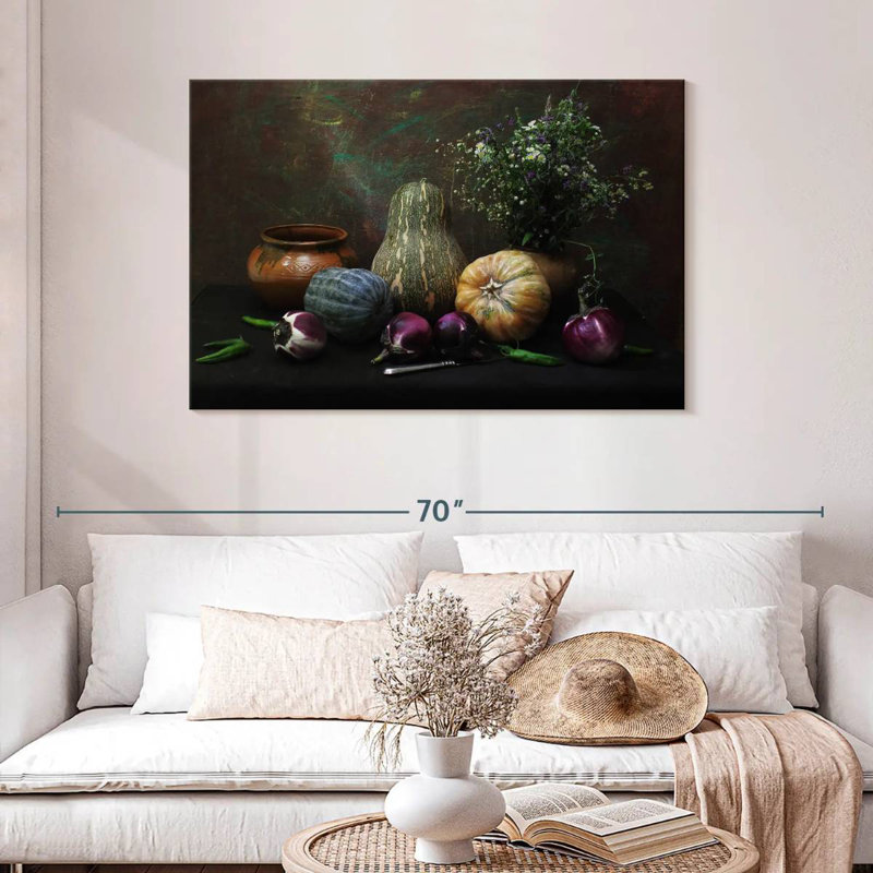 Yarlin Garden Vegetables, 30" H x 45" W
