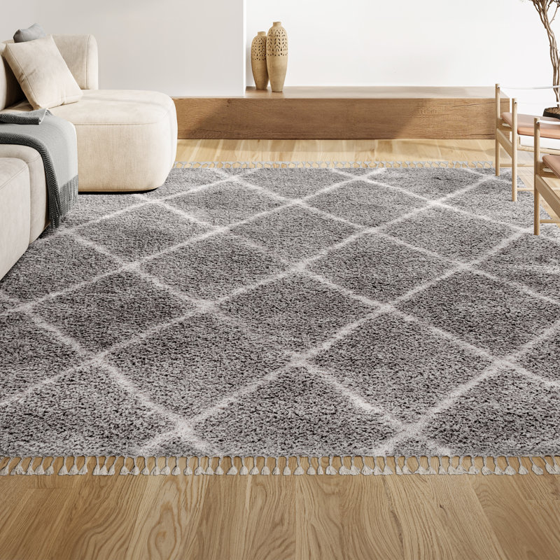 Tapis gris / crème Cantera, Rectangle 4pi x 6 pi