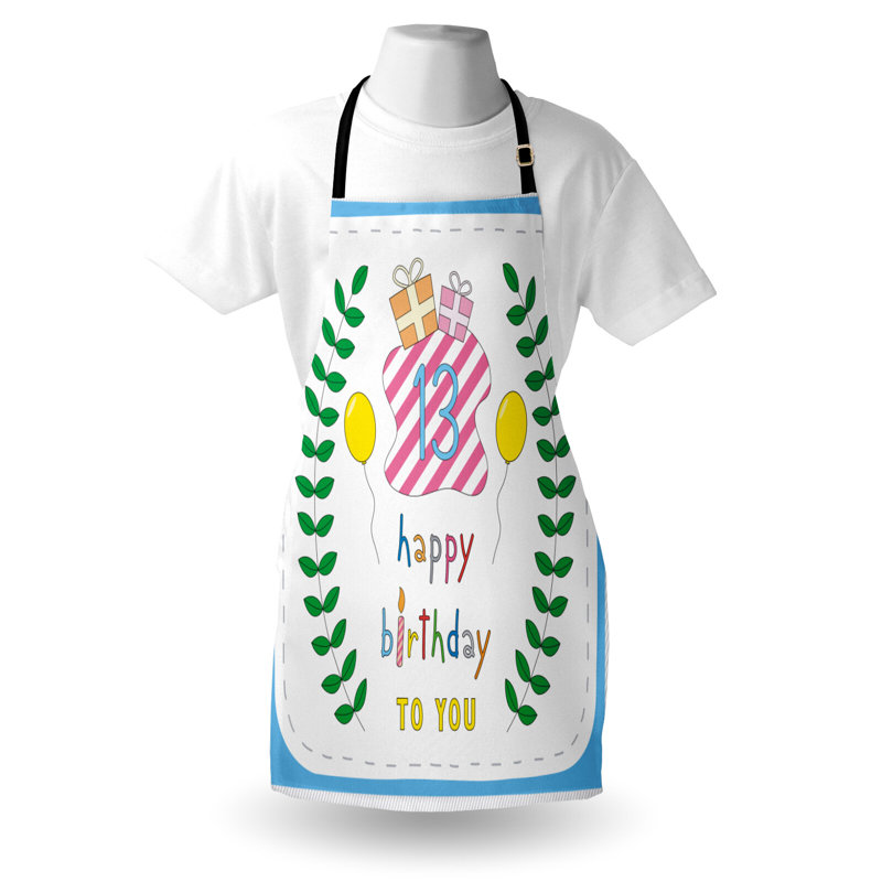 Birthday No Pattern Bib Apron