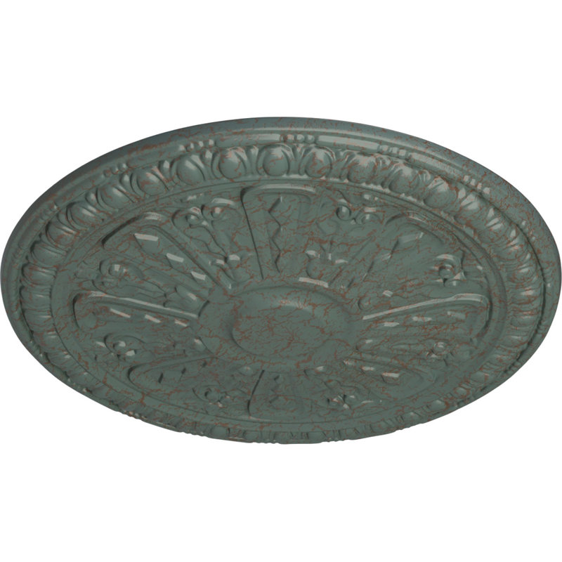 Médaillon de plafond 18 "de diamètre extérieur x P 1 1/4" (convient aux auvents jusqu'à 5 3/8 ")