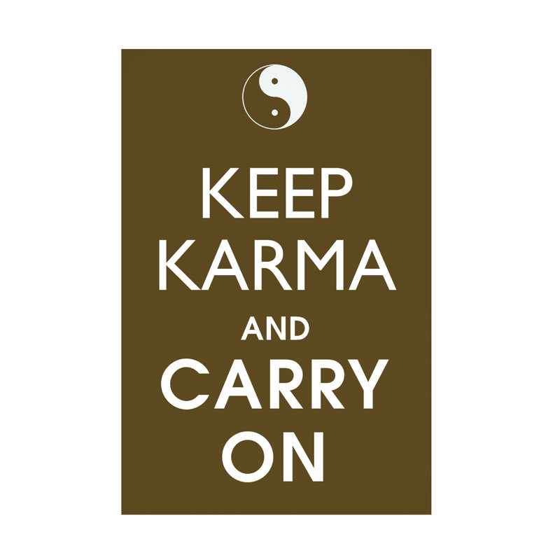 Art sur toile Marc Keep, Keep Karma, H 12 po x l 19 po