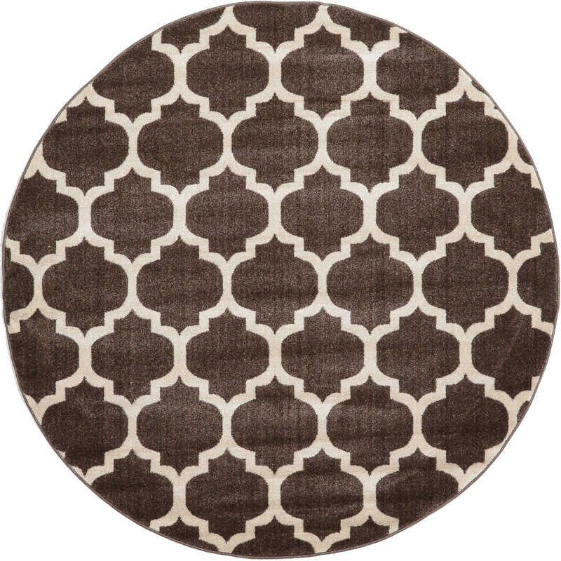Molly Geometric Indoor Rug, Round 6'1"