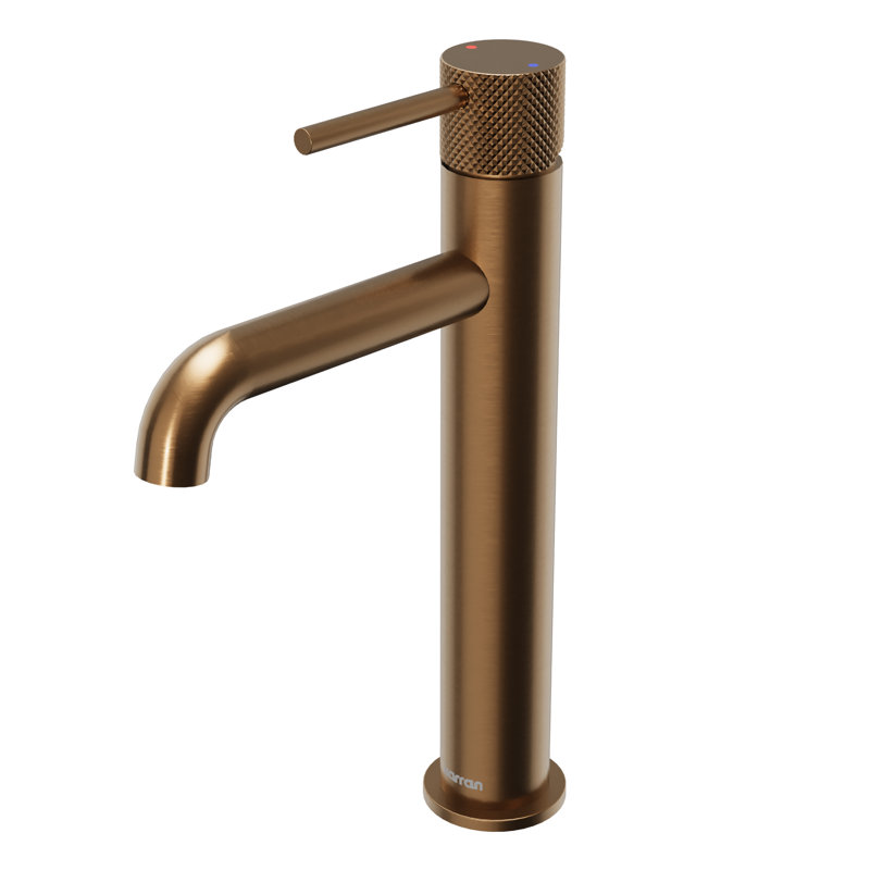 Tryst Single-handle Bathroom Faucet with Drain Assembly, Brushed Copper