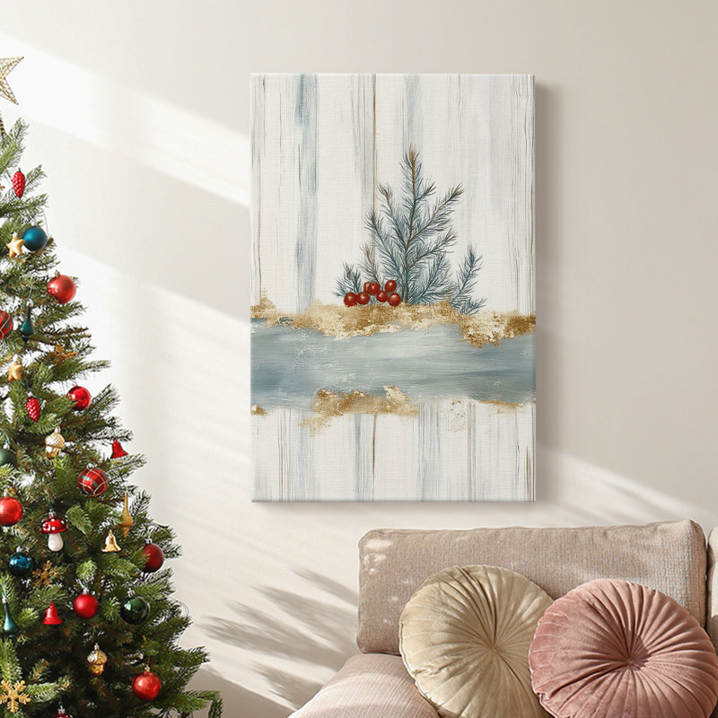 Art des Fêtes de Noël - Toile tendue avec châssis CCXCVII, H 12 po x l 8 po