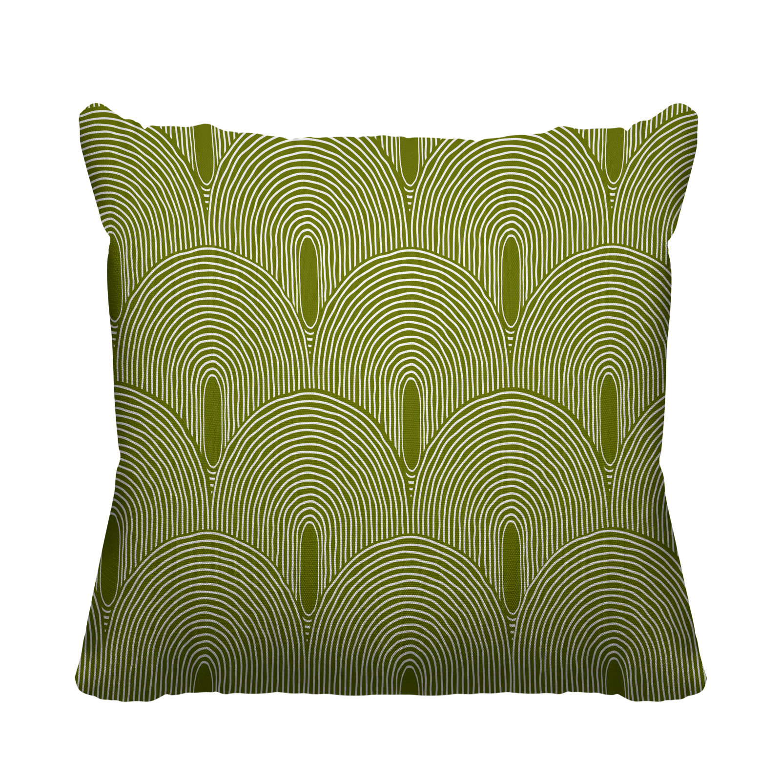 Limpo Indoor/Outdoor Throw Pillow, Chartreuse, 16" x 16"