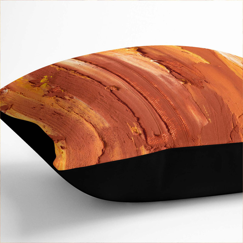 Abstract Square Throw Cushion, Black, 40 x 40 cm