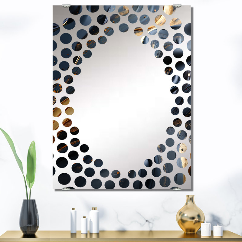 Miroir mural Collages MIR131617, H 40 po x l 30 po, Fusion volcanique IV