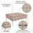 Outdoor Waterproof Square Seat Cushion Cover, Individual Box Cushion Sofa Couch Cover With Piping-1685323808