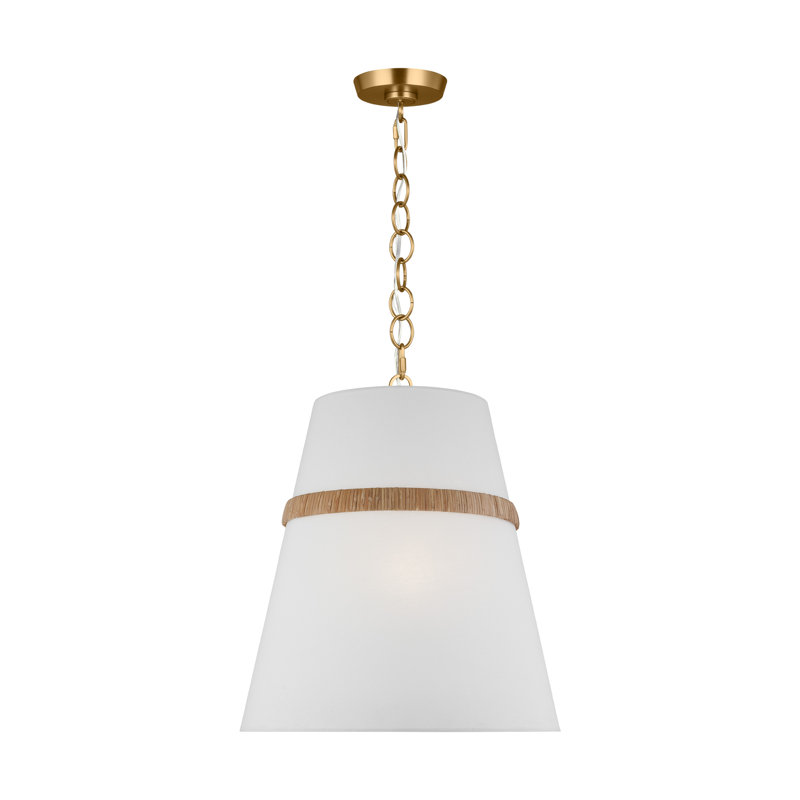 Daquavion - Light Brushed Brass Unique/Statement Pendant, 20.88" H x 18" W x 18" D, 3