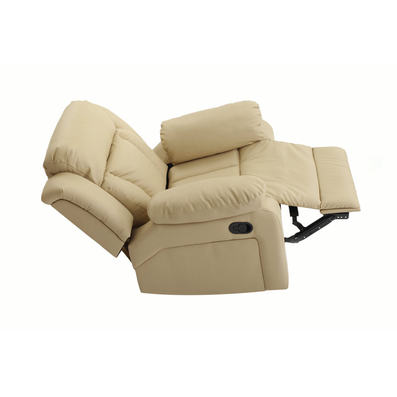 Springfield Faux Leather Recliner, Beige