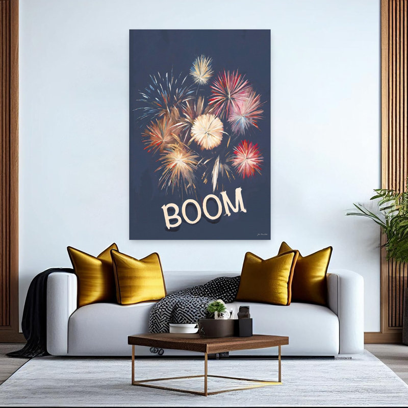 Boom Abstract Art contemporain, H 60 po x l 40 po
