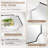 Tariro Contemporary Notched Corner Scalloped Rectangle Bathroom Vanity Mirror | Stainless Steel Frame-2082007518-2089710383