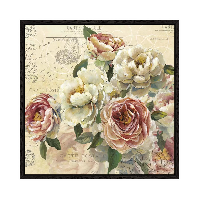 Scented Letter I by Carol Robinson - Print on Canvas, Black Framed, 66.04 cm H x 66.04 cm W