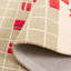 Tapis gris / rouge / beige en laine / coton touffeté à la main Elswick-437500481