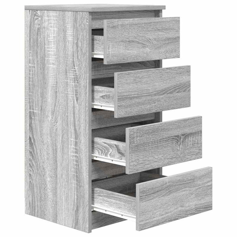 Sideboard 37.5X35x76 Cm Engineered Wood, Grey Sonoma