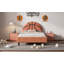 Lit plateforme tapissier Basketball Design pour enfants et garçons, adolescents, orange