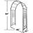 84'' H x 23'' Iron Arched Trellis