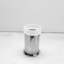 Universal Toothbrush Holder - Free Standing - 5" Stainless Steel/Glass/Polished Chrome