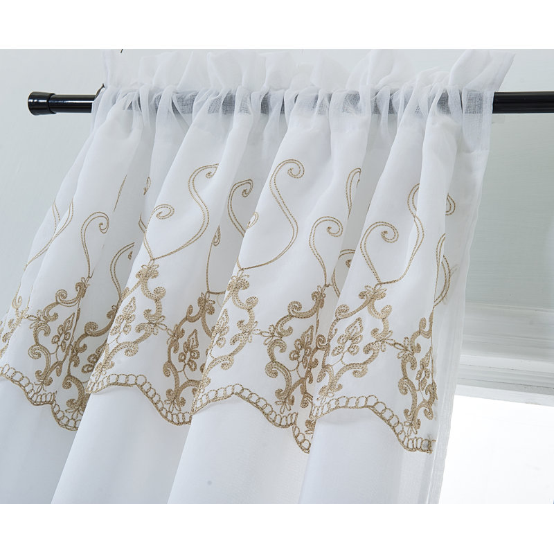 Colbert Semi Sheer Curtain Single Panel, Taupe