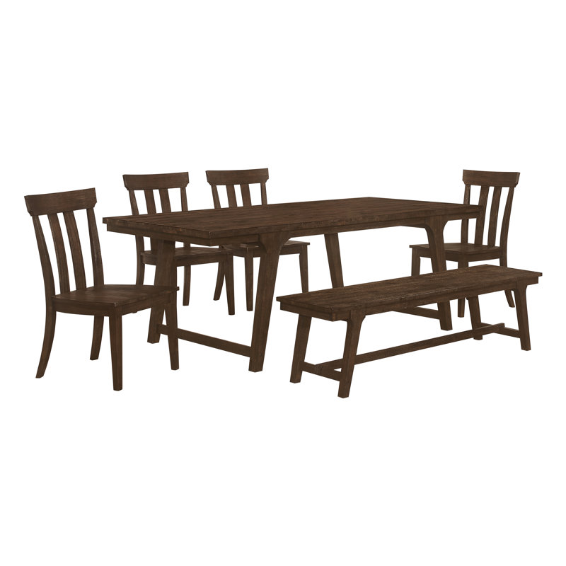 Clotee 6 - Piece Dining Table Set in Brown