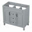 Meuble-lavabo 36 po sans lavabo supérieur, armoire seulement, armoire de rangement moderne avec 2 portes à fermeture douce-130575659