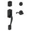 Camelot Handleset with Deadbolt and Flair Door Lever and Rosette-40779478-40779477