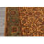 Tapis traditionnel turquoise en laine noué à la main 6 pi x 8 pi 6 po Oushak
