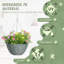 Set of 2 artificial hanging cosmos flowers