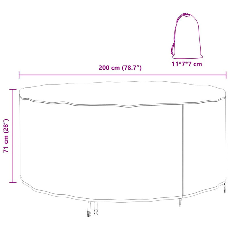 Outdoor Patio Dining Set Cover