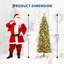 1.16' H Lighted Artificial Christmas Tree
