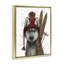 «Husky with Winter Skis» par Fab Funky