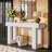 63" Farmhouse Console Table, Rectangular Wooden Sofa Table-874580727