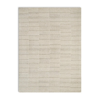 Demie Handmade Wool Gray/Beige Rug