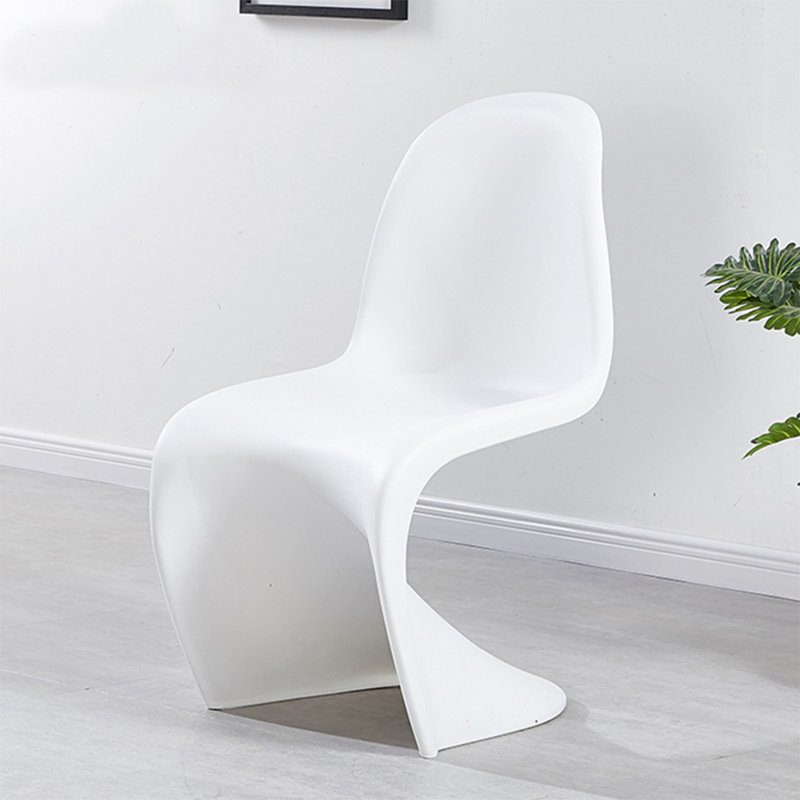 17'' H Stacking Side Chair, White