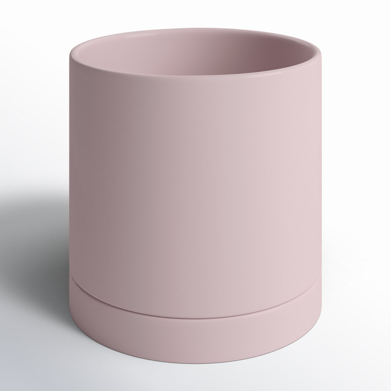Pot de fleurs en céramique Carlotta, Mauve, H 10 po x l 10 po x P 10 po