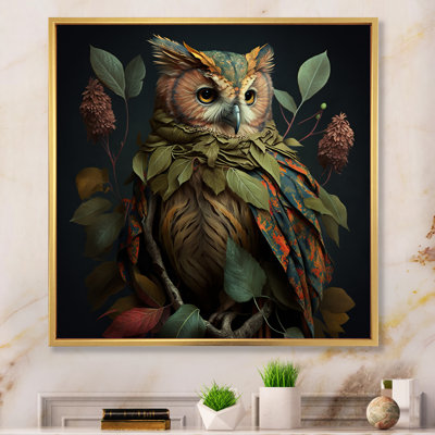Tropical Forest Owl - Owl Framed Art