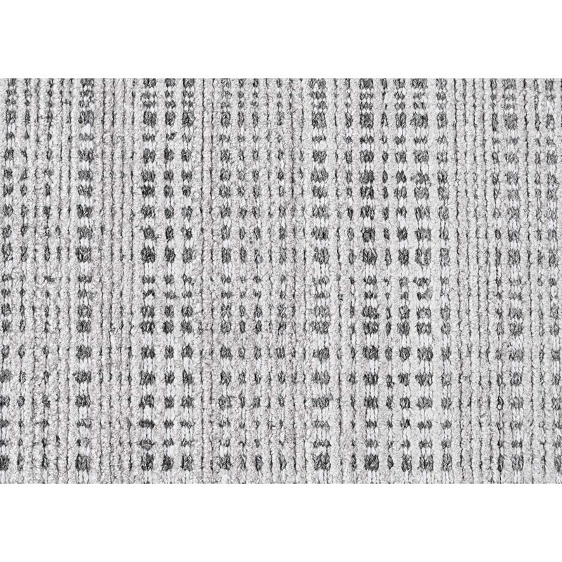Hand Knotted Plaid Area Rug, Rectangle 9' x 12'