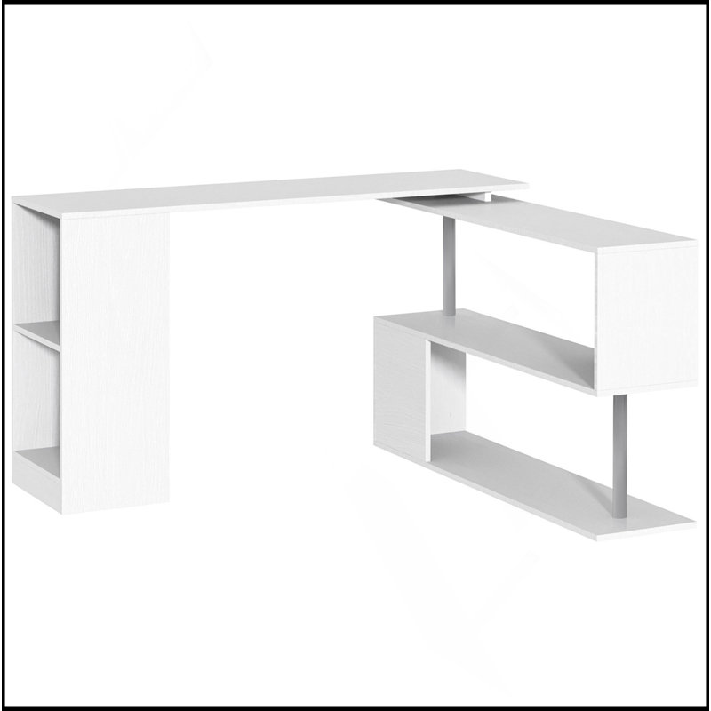 55 "55" Bureau d'angle 55 "rotatif à 360 ° 55" avec bureau 3 pièces
