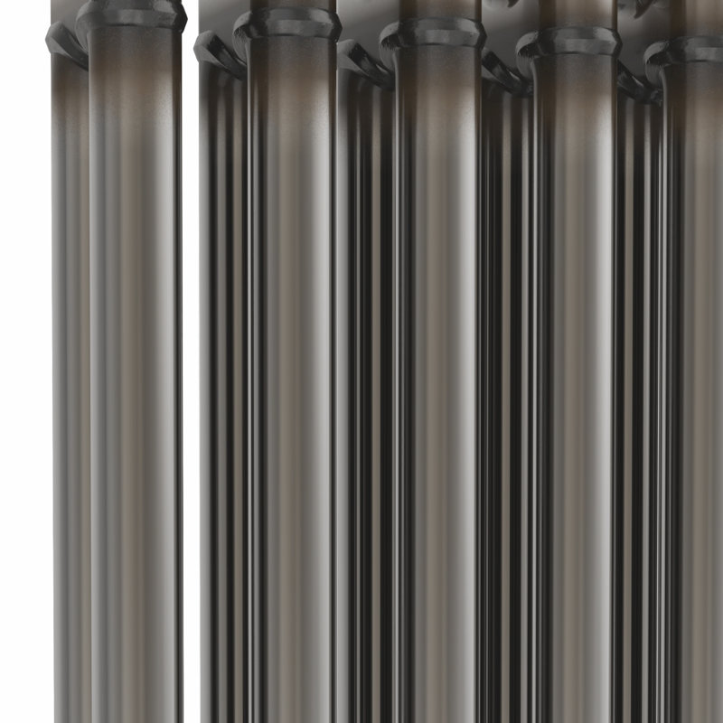 Dodge Vertical Traditional Colosseum Radiator 2 Column Raw Metal, 1500cm H x 200cm W x 70cm D