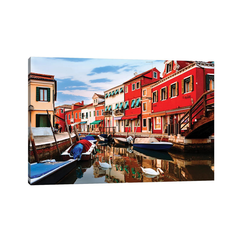 Colorful Burano Sicily Italy by Susan Richey - Wrapped Canvas Gallery-Wrapped Canvas Giclée, 66.04 cm H x 101.6 cm W
